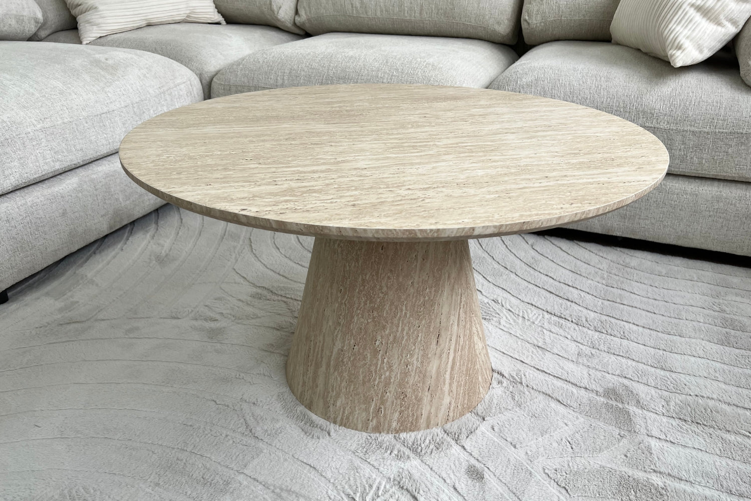 Table Basse Eva Effet Travertin