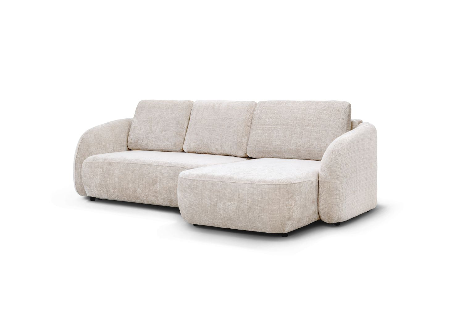 Canapé D'angle convertible Porto Marbella Blanc Cassé